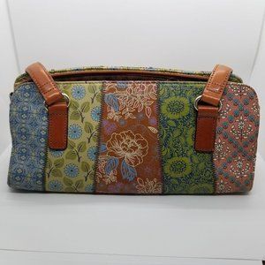 SOLD on vinted-Fossil Floral Print Leather Purse ZB7023